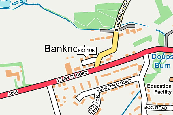 FK4 1UB map - OS OpenMap – Local (Ordnance Survey)