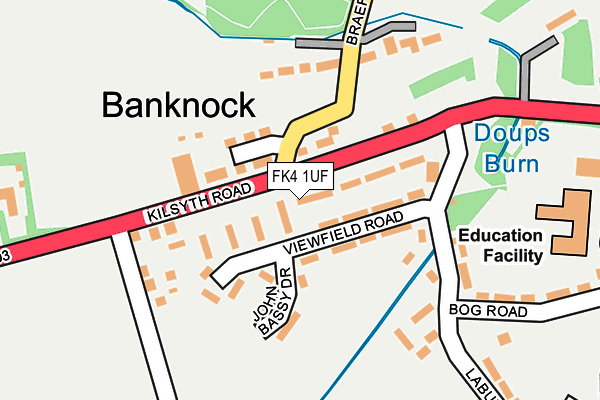 Map of BANKNOCK SERVICE STATION RETAIL LTD at local scale
