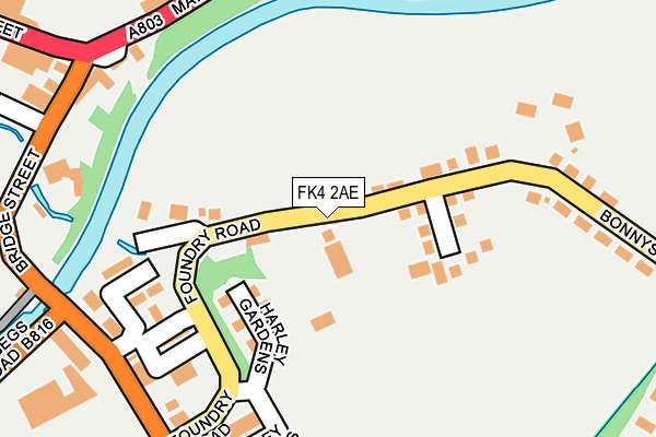 FK4 2AE map - OS OpenMap – Local (Ordnance Survey)