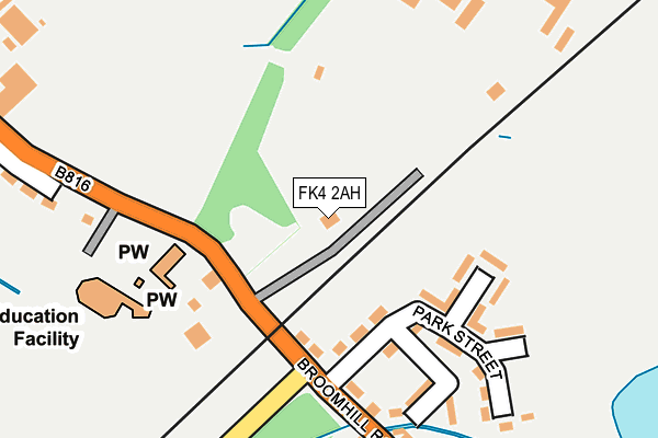FK4 2AH map - OS OpenMap – Local (Ordnance Survey)