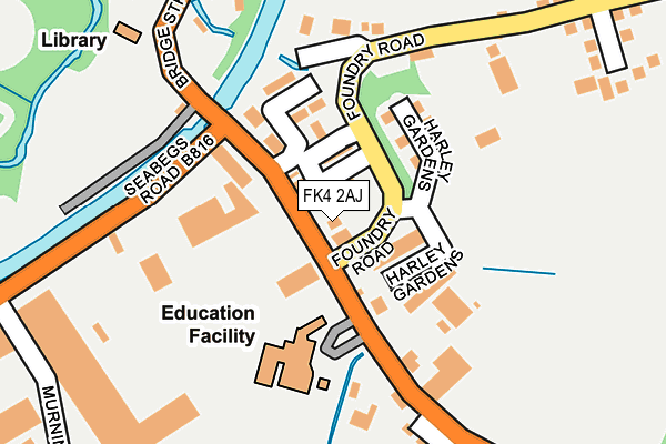 FK4 2AJ map - OS OpenMap – Local (Ordnance Survey)