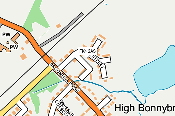 FK4 2AS map - OS OpenMap – Local (Ordnance Survey)