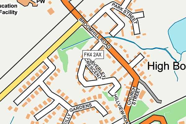 FK4 2AX map - OS OpenMap – Local (Ordnance Survey)