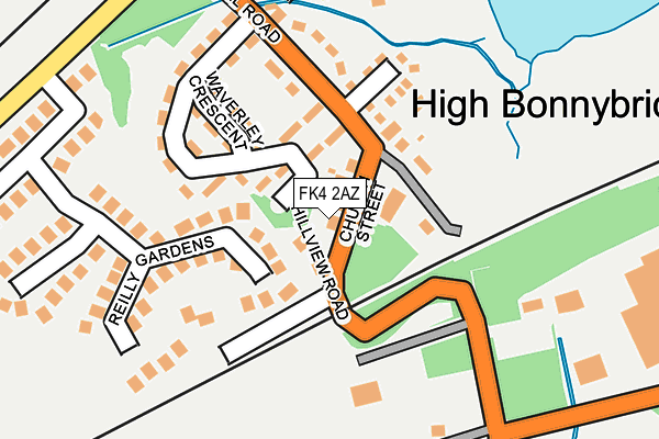 FK4 2AZ map - OS OpenMap – Local (Ordnance Survey)