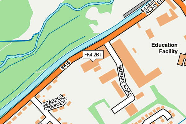 FK4 2BT map - OS OpenMap – Local (Ordnance Survey)