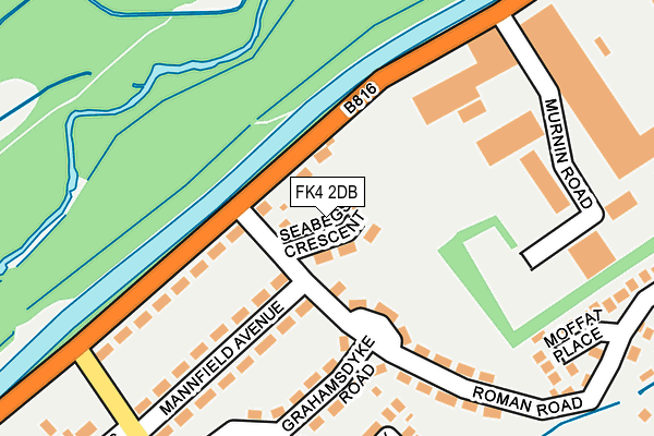 FK4 2DB map - OS OpenMap – Local (Ordnance Survey)