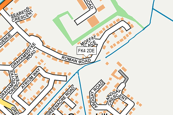 FK4 2DE map - OS OpenMap – Local (Ordnance Survey)