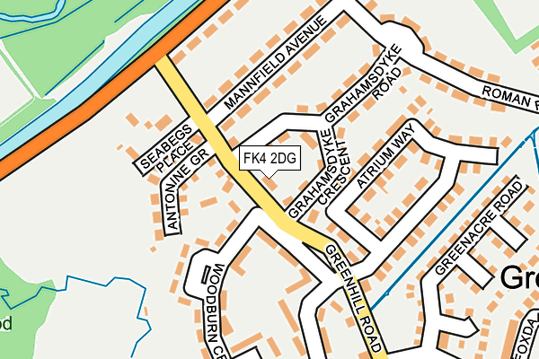 FK4 2DG map - OS OpenMap – Local (Ordnance Survey)
