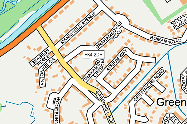 FK4 2DH map - OS OpenMap – Local (Ordnance Survey)