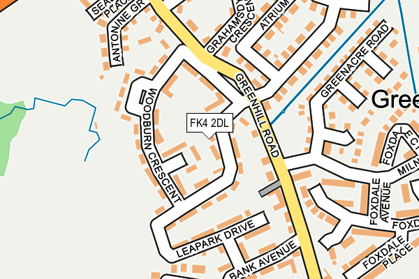 FK4 2DL map - OS OpenMap – Local (Ordnance Survey)