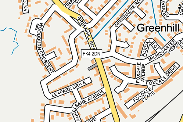 FK4 2DN map - OS OpenMap – Local (Ordnance Survey)