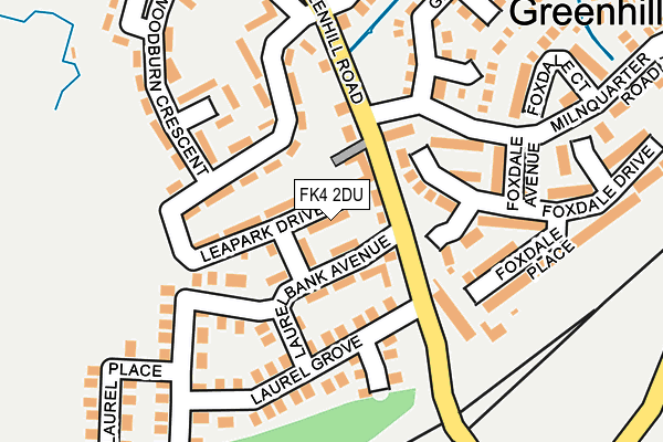 FK4 2DU map - OS OpenMap – Local (Ordnance Survey)