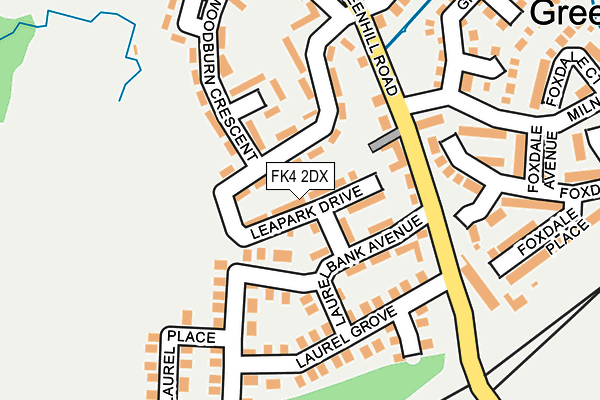 FK4 2DX map - OS OpenMap – Local (Ordnance Survey)