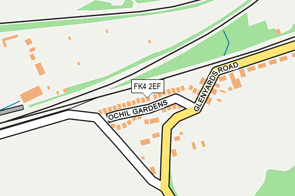 FK4 2EF map - OS OpenMap – Local (Ordnance Survey)
