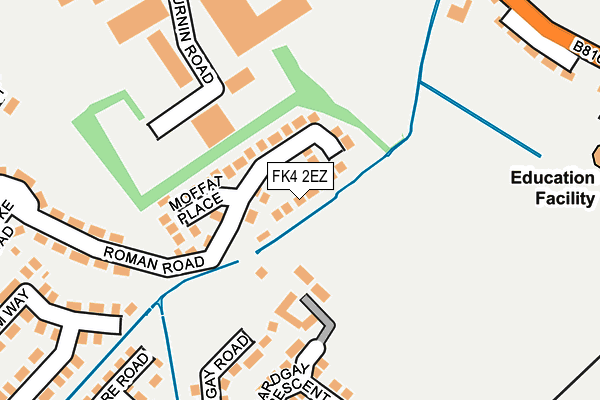 FK4 2EZ map - OS OpenMap – Local (Ordnance Survey)