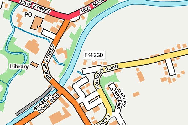 FK4 2GD map - OS OpenMap – Local (Ordnance Survey)