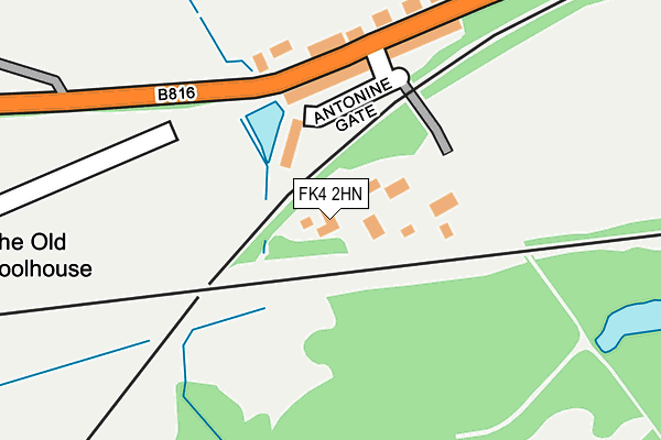 FK4 2HN map - OS OpenMap – Local (Ordnance Survey)