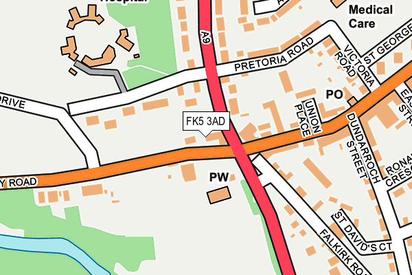 FK5 3AD map - OS OpenMap – Local (Ordnance Survey)