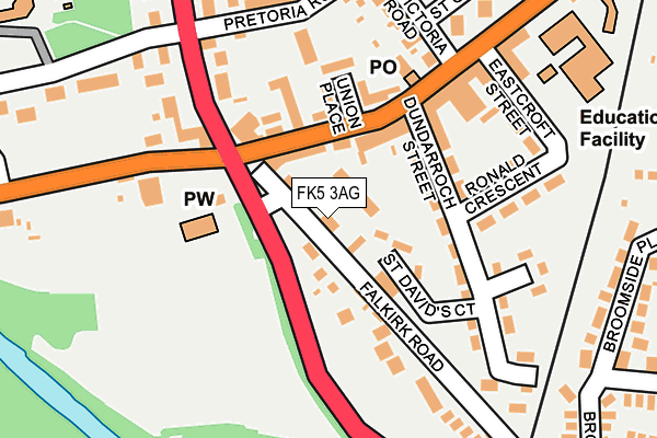 FK5 3AG map - OS OpenMap – Local (Ordnance Survey)