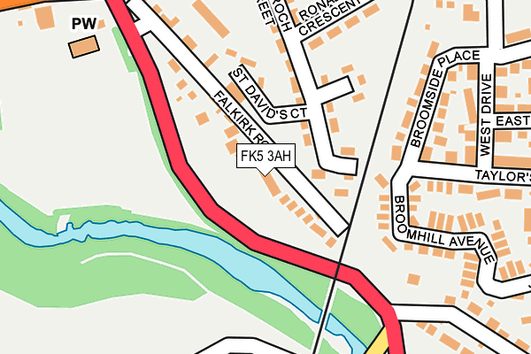 FK5 3AH map - OS OpenMap – Local (Ordnance Survey)