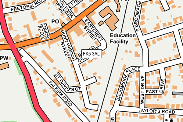 FK5 3AL map - OS OpenMap – Local (Ordnance Survey)
