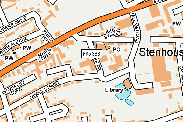 FK5 3BB map - OS OpenMap – Local (Ordnance Survey)