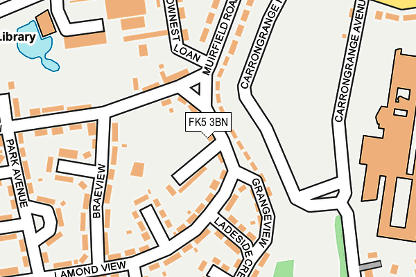 FK5 3BN map - OS OpenMap – Local (Ordnance Survey)