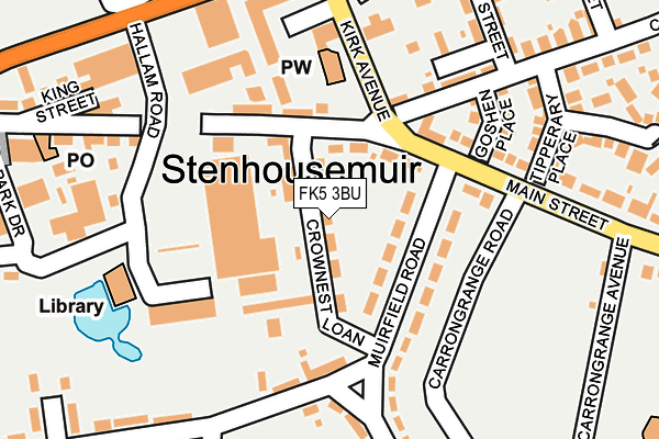 FK5 3BU map - OS OpenMap – Local (Ordnance Survey)