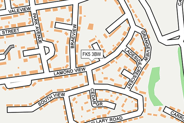 FK5 3BW map - OS OpenMap – Local (Ordnance Survey)