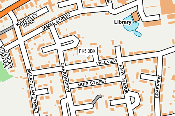 FK5 3BX map - OS OpenMap – Local (Ordnance Survey)