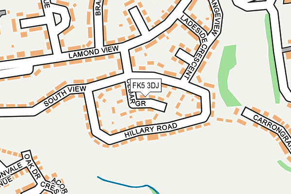 FK5 3DJ map - OS OpenMap – Local (Ordnance Survey)