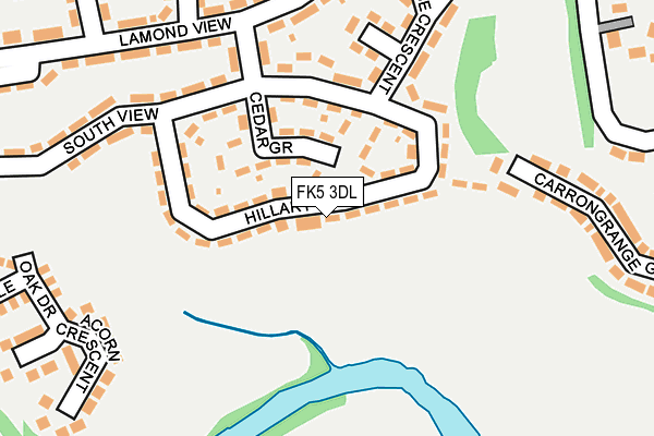 FK5 3DL map - OS OpenMap – Local (Ordnance Survey)