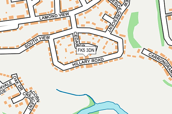 FK5 3DN map - OS OpenMap – Local (Ordnance Survey)