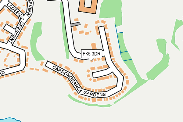 FK5 3DR map - OS OpenMap – Local (Ordnance Survey)