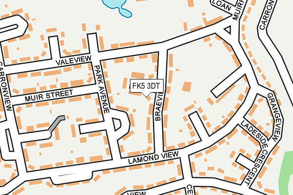 FK5 3DT map - OS OpenMap – Local (Ordnance Survey)