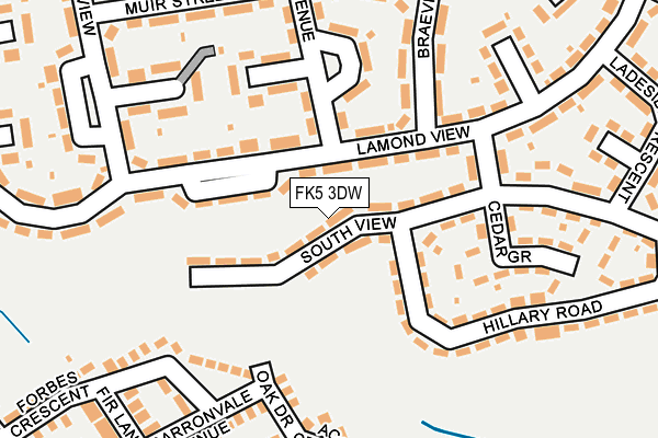 FK5 3DW map - OS OpenMap – Local (Ordnance Survey)