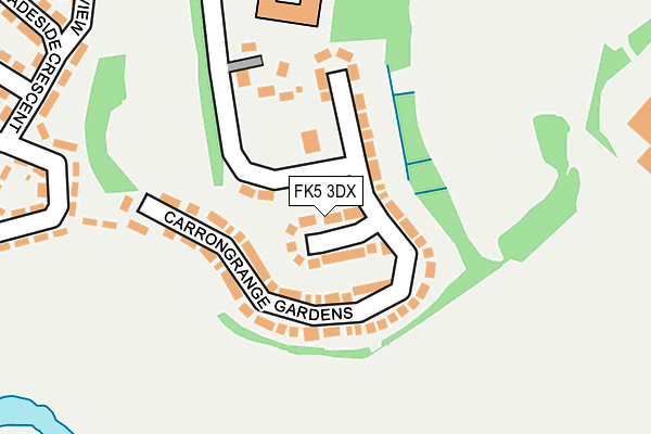 FK5 3DX map - OS OpenMap – Local (Ordnance Survey)