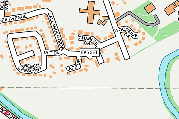 FK5 3ET map - OS OpenMap – Local (Ordnance Survey)