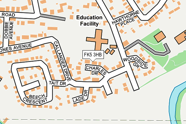 FK5 3HB map - OS OpenMap – Local (Ordnance Survey)