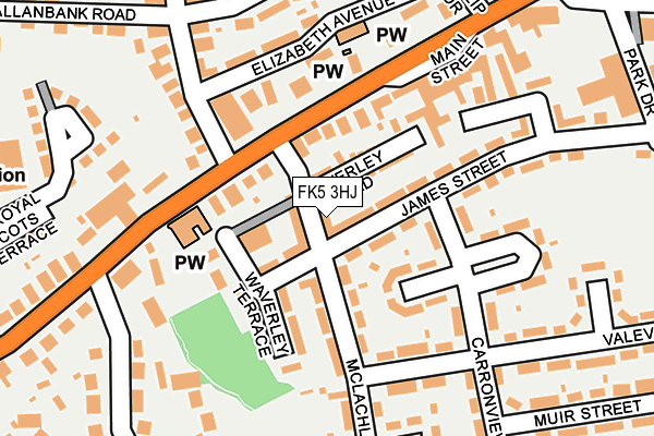 FK5 3HJ map - OS OpenMap – Local (Ordnance Survey)