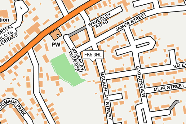 FK5 3HL map - OS OpenMap – Local (Ordnance Survey)
