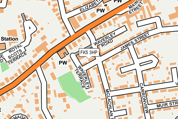 FK5 3HP map - OS OpenMap – Local (Ordnance Survey)