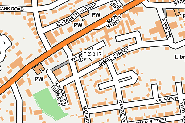 FK5 3HR map - OS OpenMap – Local (Ordnance Survey)