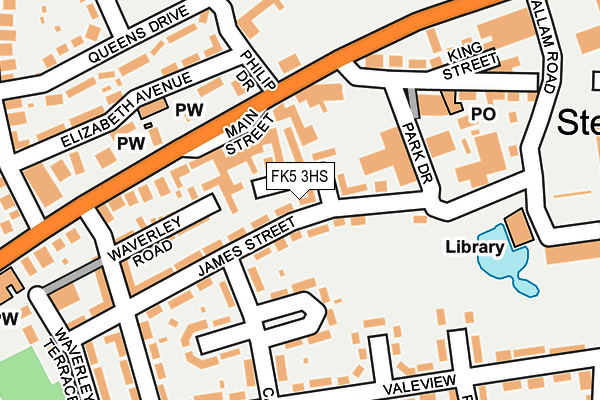 FK5 3HS map - OS OpenMap – Local (Ordnance Survey)