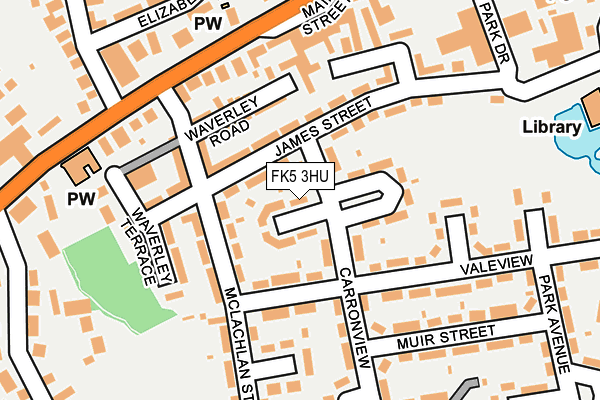 FK5 3HU map - OS OpenMap – Local (Ordnance Survey)