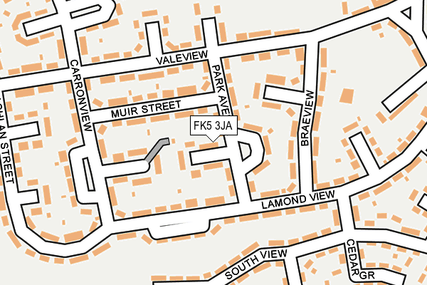 FK5 3JA map - OS OpenMap – Local (Ordnance Survey)