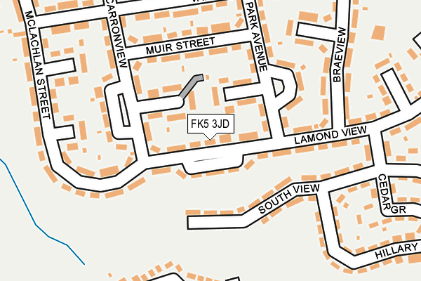 FK5 3JD map - OS OpenMap – Local (Ordnance Survey)