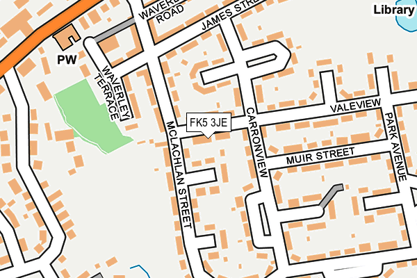 FK5 3JE map - OS OpenMap – Local (Ordnance Survey)