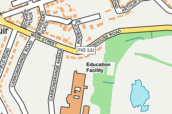 FK5 3JU map - OS OpenMap – Local (Ordnance Survey)