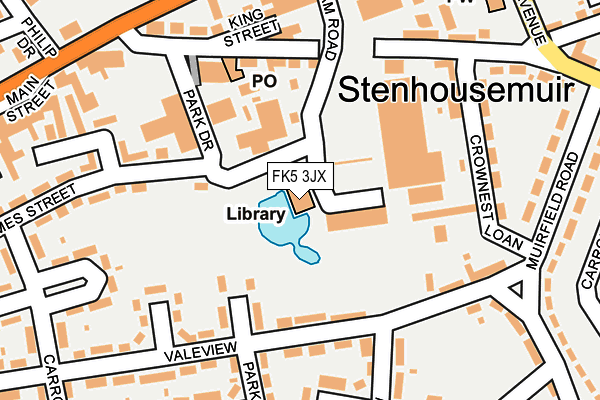 FK5 3JX map - OS OpenMap – Local (Ordnance Survey)